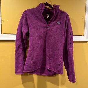 Patagonia women’s quarter zip / purple M / some pilling/ zipper sleeve
